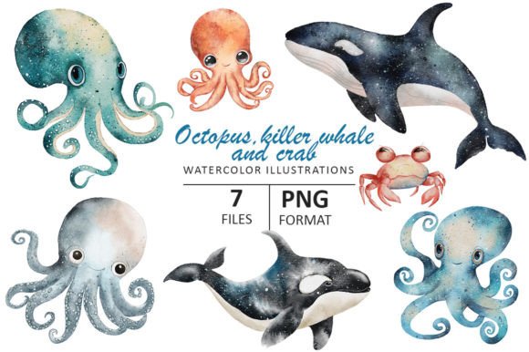 Download Octopus, Killer Whale and Crab - Crab Collection