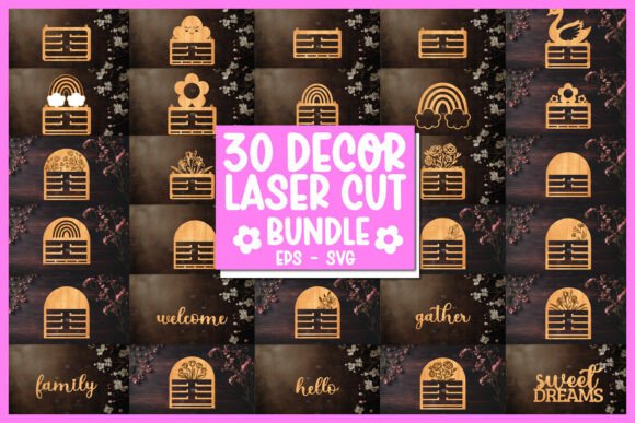 Download 30 Wooden Nursery Decor Laser Cut - Decor Collection