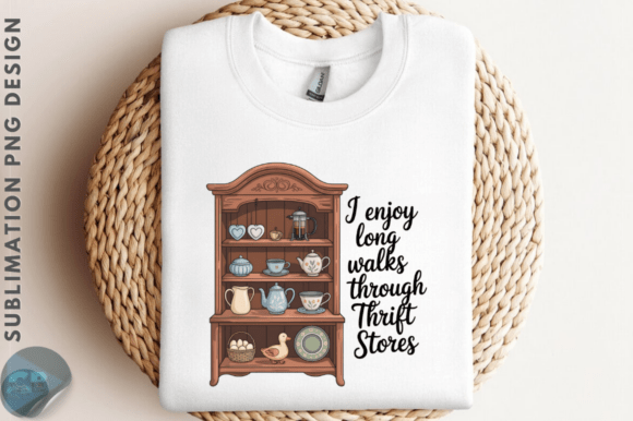 Download Thrift Store Cottagecore Shelf PNG Desig - Premium Bundle