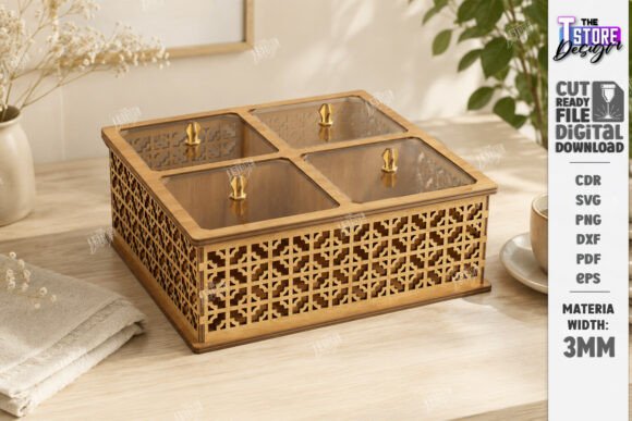 Download Decorative Modular Storage Box Laser Cut - Decor Collection