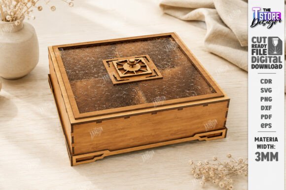 Download Decorative Modular Storage Box Laser Cut - Decor Collection