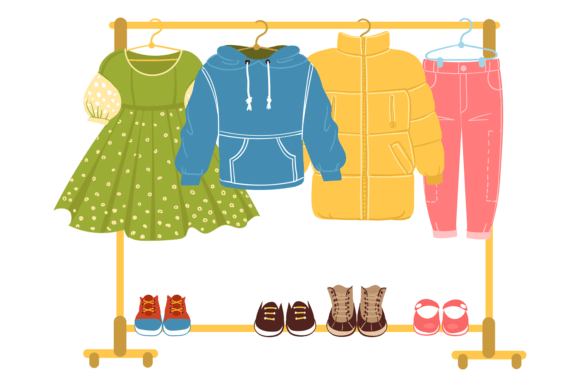 Download Clothes Hanger Rack. Apparel Store. Fash - Premium Bundle