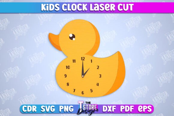 Download Kids Clock | Chick Shape | Nursery Decor - Decor Collection