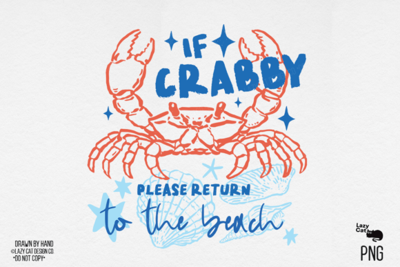 Download Summer Beach Crab Hand Drawn PNG - Crab Collection