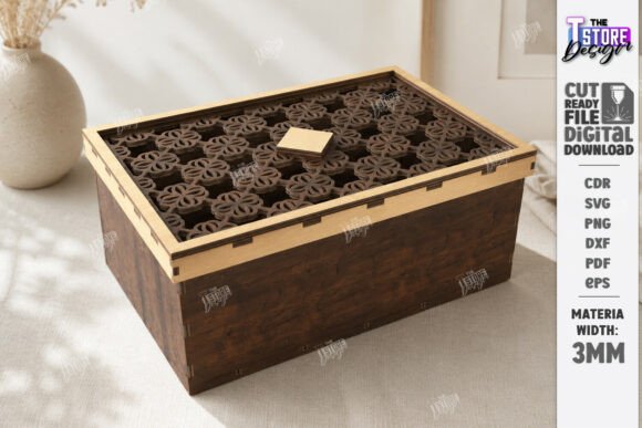Download Decorative Modular Storage Box Laser Cut - Decor Collection